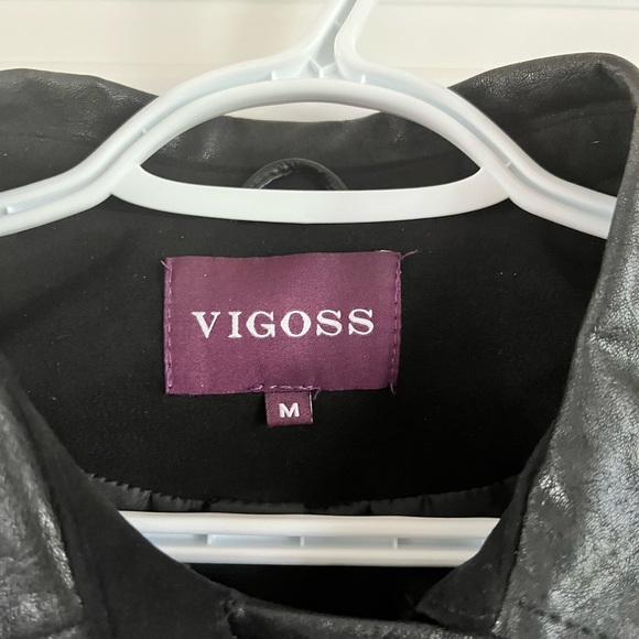 Womens Viggos Leather Jacket - Picture 5 of 5